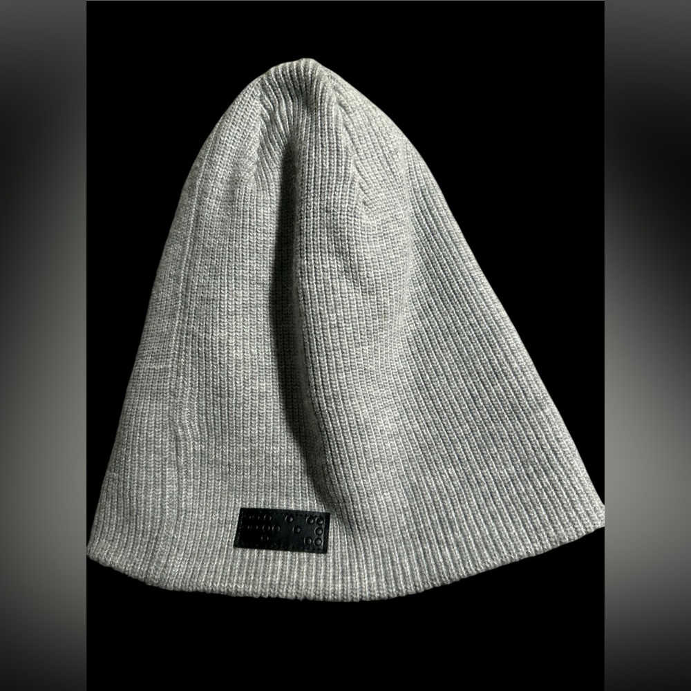 Two Blind Brothers Grey PreLoved Ribbed Beanie
